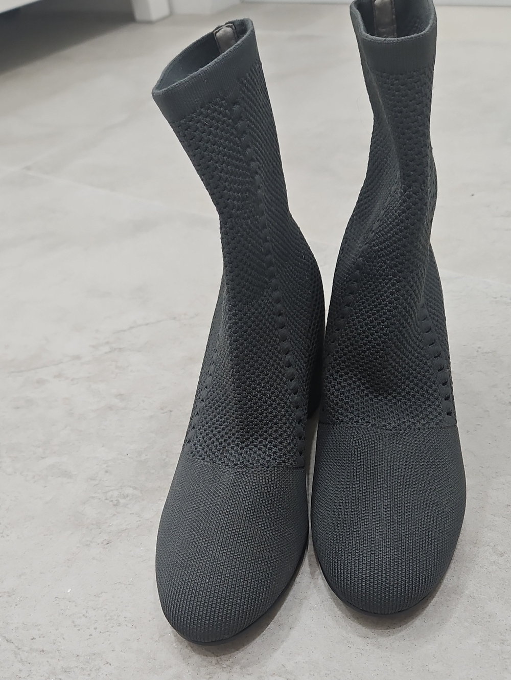 Eileen Fisher Black Knit Sock Booties